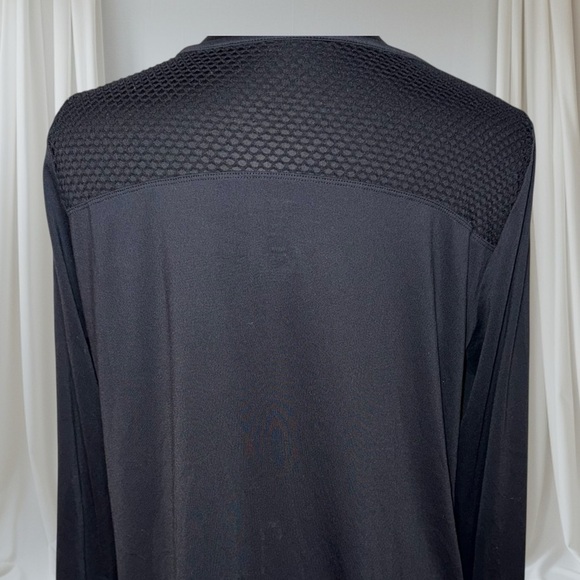LANE BRYANT LIVI ACTIVE Long Sleeve Wicking Mesh Overlay Workout Top - 18/20 - Picture 6 of 12